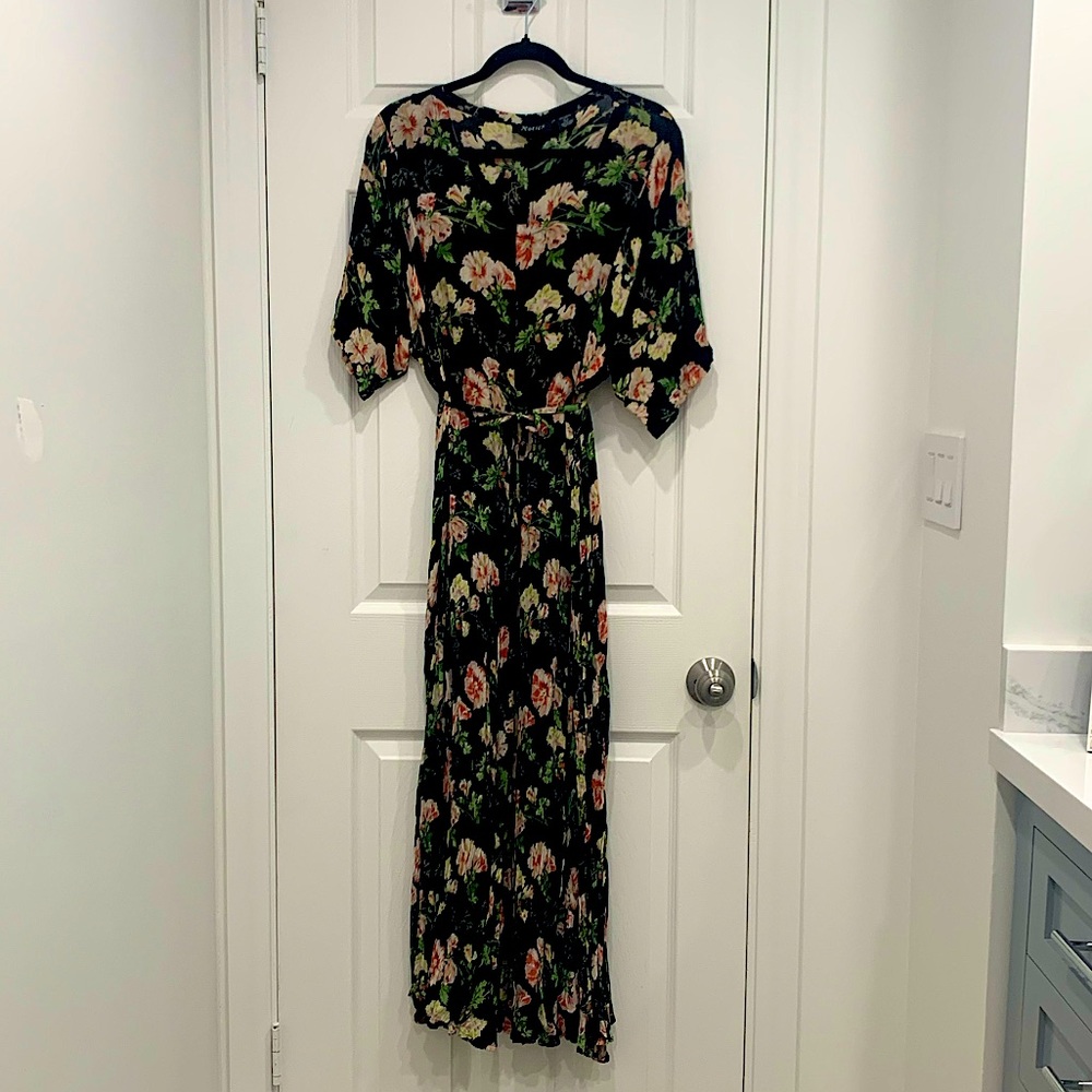 Vintage 90s Xotica Floral Grunge Maxi Sun Dress